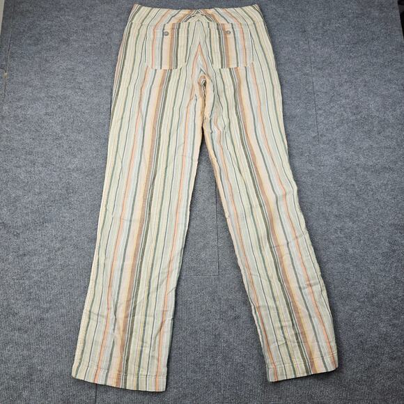 Sundance Gigi Pants Womens Small Multicolor Striped Cotton Coastal Boho Gauze - Picture 2 of 7